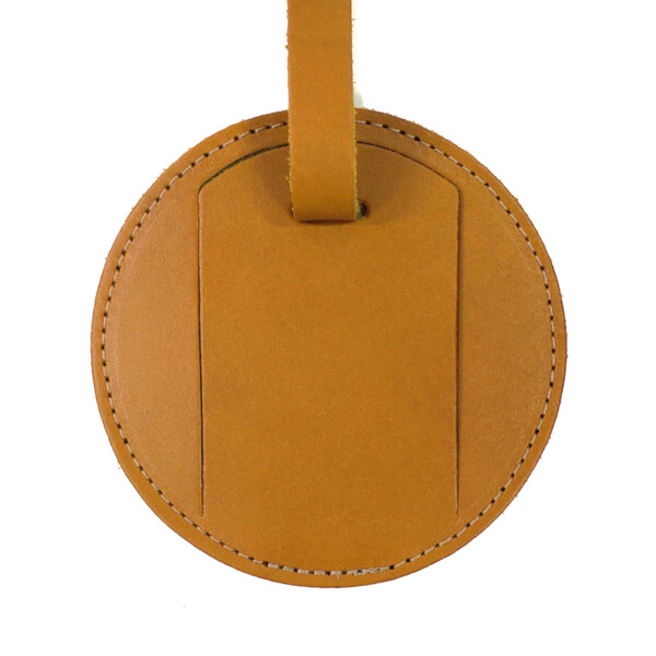 Round Leather Luggage Canyon,Valley View of Western Round Luggage Tags 